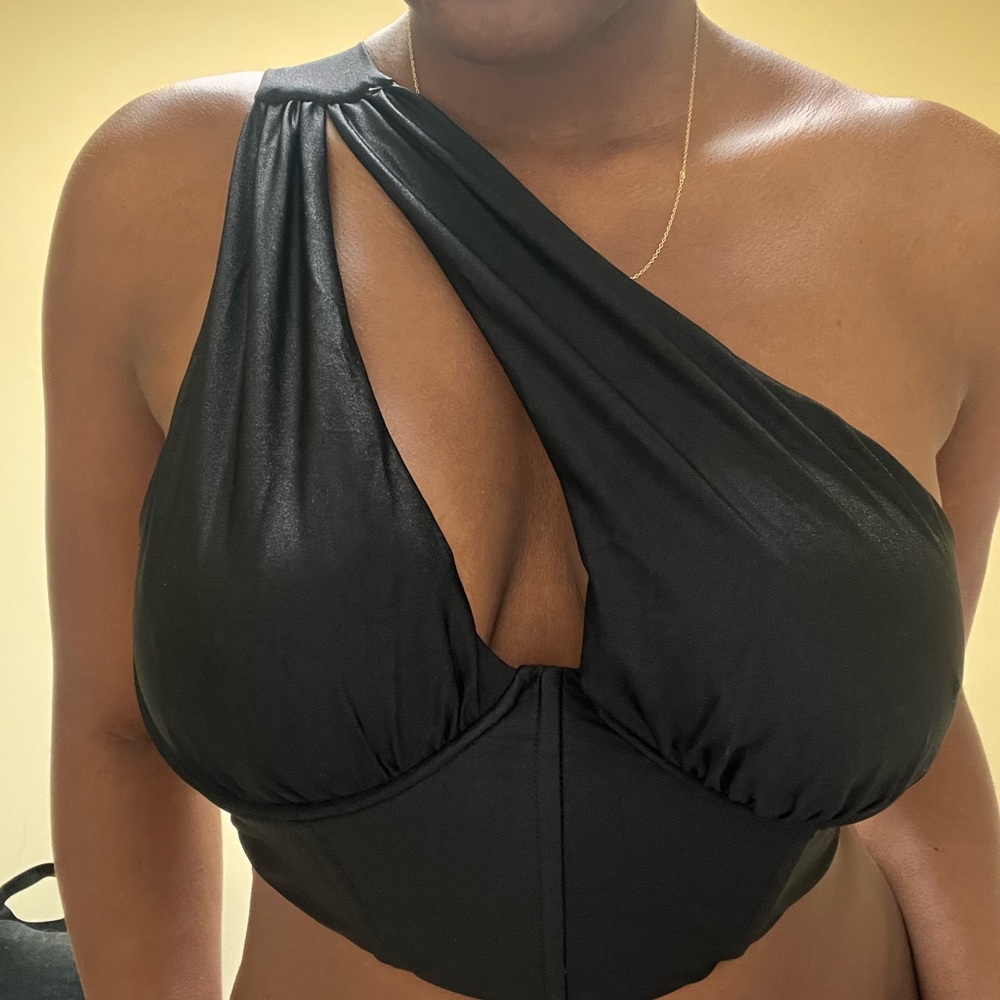 Princess Polly Black Bustier Top